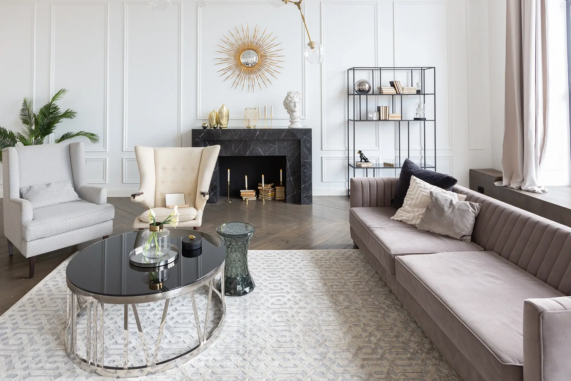 meble na wymiar do salonu w naturalnych kolorach