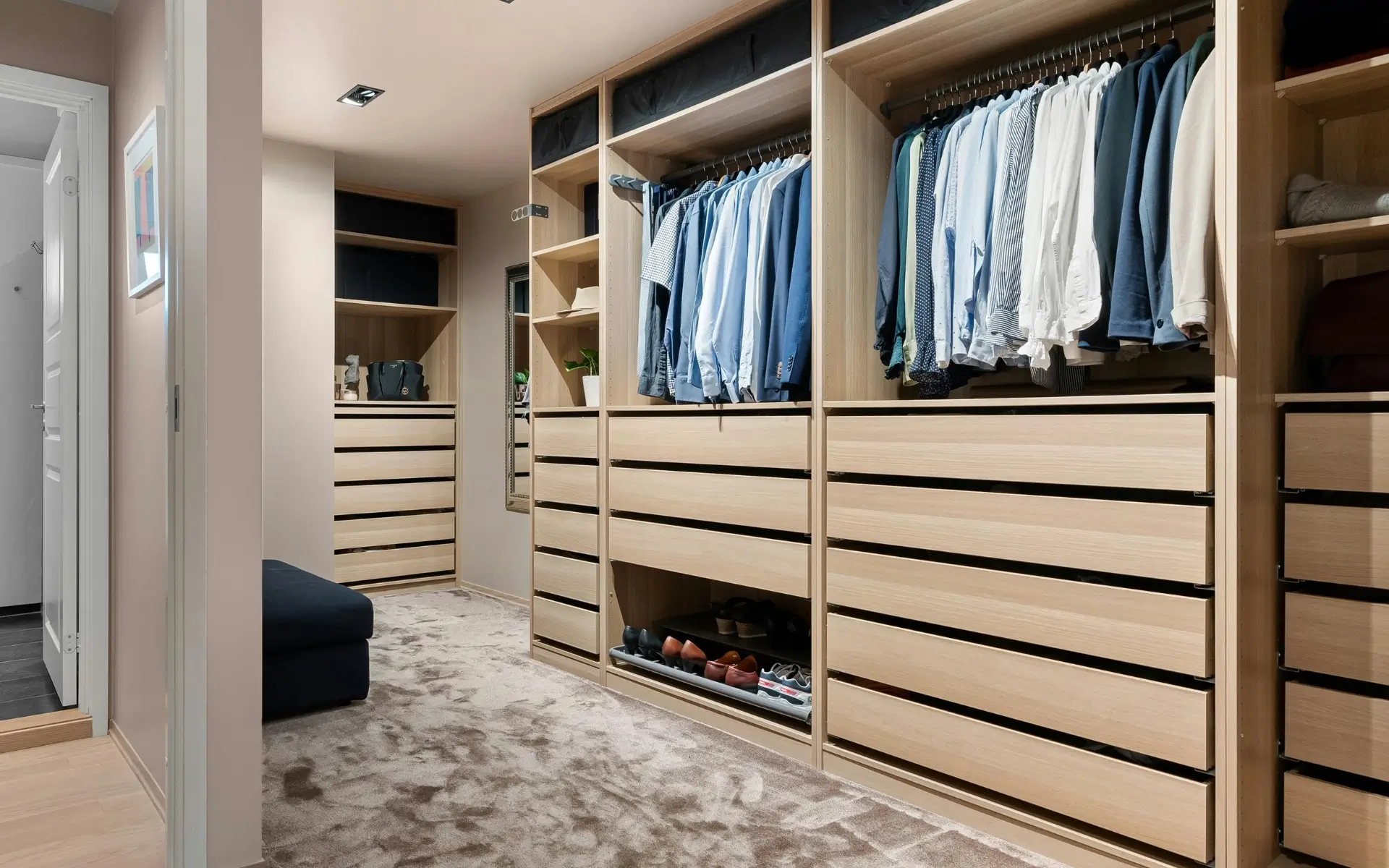 garderoba otwarta na wymiar